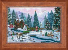 Christmas Tree Forest Wall Art by Zac Kinkade Standard Number Canvas 24" x 36" Rustic Andalucian