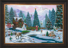 Christmas Tree Forest Wall Art by Zac Kinkade Standard Number Canvas 24" x 36" Estate Bronze