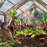Harry Potter™ Hogwarts™ Greenhouse Wall Art by Thomas Kinkade Studios Canvas Gallery Wrap 14" x 14" Unframed