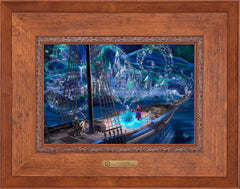 Disney Frozen Love and Magic Wall Art by Thomas Kinkade Studios Estate Edition Canvas 12" x 18" Rustic Andalucian