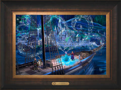 Disney Frozen Love and Magic Wall Art by Thomas Kinkade Studios Estate Edition Canvas 12" x 18" Estate Bronze