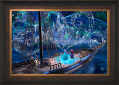 Disney Frozen Love and Magic Wall Art by Thomas Kinkade Studios Standard Number Canvas 18" x 27" Estate Bronze