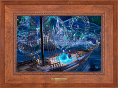 Disney Frozen Love and Magic Wall Art by Thomas Kinkade Studios Estate Edition Canvas 18" x 27" Rustic Andalucian