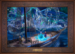 Disney Frozen Love and Magic Wall Art by Thomas Kinkade Studios Estate Edition Canvas 18" x 27" Gallery Bronze