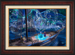 Disney Frozen Love and Magic Wall Art by Thomas Kinkade Studios Standard Number Canvas 24" x 36" Gallery Burl