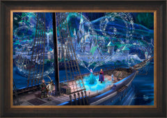 Disney Frozen Love and Magic Wall Art by Thomas Kinkade Studios Standard Number Canvas 24" x 36" Estate Bronze