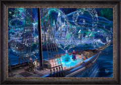 Disney Frozen Love and Magic Wall Art by Thomas Kinkade Studios Jewel Edition Canvas 24" x 36" Cabernet