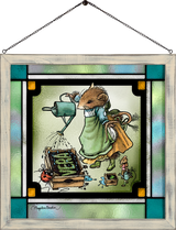 The Gentle Gardener Framed Glass Art By Marjolein Bastin