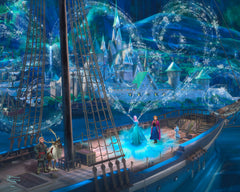 Disney Frozen Love and Magic Wall Art by Thomas Kinkade Studios Canvas Gallery Wrapped 24" x 30" Unframed