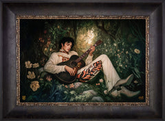 If I Can Dream Wall Art By Francisco Caballero - 12" x 18" Cabernet Frame