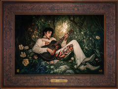 If I Can Dream Wall Art By Francisco Caballero - 12" x 18" Gallery Bronze Frame