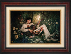 If I Can Dream Wall Art By Francisco Caballero - 18" x 27" Burl Frame