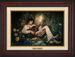 If I Can Dream Wall Art By Francisco Caballero - 18" x 27" Burl Frame