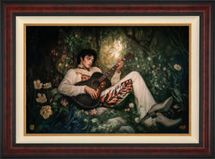 If I Can Dream Wall Art By Francisco Caballero - 24" x 36" Burl Frame