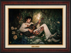 If I Can Dream Wall Art By Francisco Caballero - 24" x 36" Burl Frame