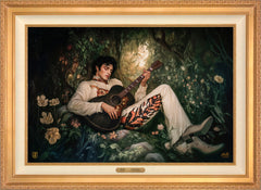 If I Can Dream Wall Art By Francisco Caballero - 24" x 36"  Antique Gold Frame