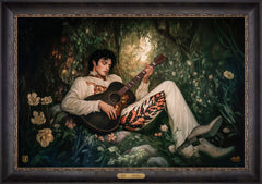 If I Can Dream Wall Art By Francisco Caballero - 24" x 36" Cabernet Frame