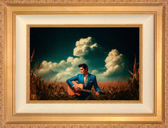 Peace In The Valley Wall Art By Francisco Caballero - 12" x 18" SN Canvas Antique Gold Frame