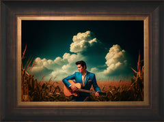 Peace In The Valley Wall Art By Francisco Caballero - 12" x 18" SN Canvas Estate Bronze Frame