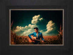 Peace In The Valley Wall Art By Francisco Caballero - 12" x 18" SN Canvas City Black Frame