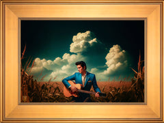 Peace In The Valley Wall Art By Francisco Caballero - 12" x 18" SN Canvas Gallery Gold Frame