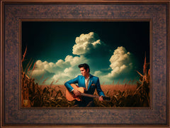 Peace In The Valley Wall Art By Francisco Caballero - 12" x 18" SN Canvas Gallery Bronze Frame