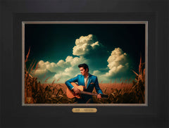 Peace In The Valley Wall Art By Francisco Caballero - 12" x 18" EE Canvas City Black Frame