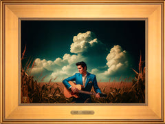 Peace In The Valley Wall Art By Francisco Caballero - 12" x 18" EE Canvas Gallery Gold Frame