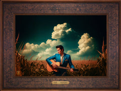 Peace In The Valley Wall Art By Francisco Caballero - 12" x 18" EE Canvas Gallery Bronze Frame