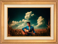 Peace In The Valley Wall Art By Francisco Caballero - 18" x 27" SN Canvas Antique Gold Frame