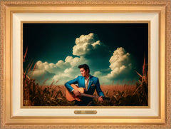 Peace In The Valley Wall Art By Francisco Caballero - 18" x 27" EE Canvas Antique Gold Frame