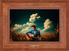 Peace In The Valley Wall Art By Francisco Caballero - 18" x 27" EE Canvas Rustic Andalucian Frame