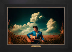 Peace In The Valley Wall Art By Francisco Caballero - 18" x 27" EE Canvas City Black Frame