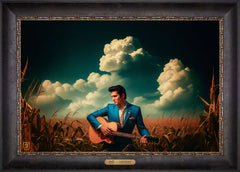 Peace In The Valley Wall Art By Francisco Caballero - 18" x 27" EE Canvas Cabernet Frame