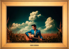 Peace In The Valley Wall Art By Francisco Caballero - 18" x 27" EE Canvas Gallery Gold Frame