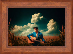 Peace In The Valley Wall Art By Francisco Caballero - 24" x 36" SN Canvas Rustic Andalucian Frame