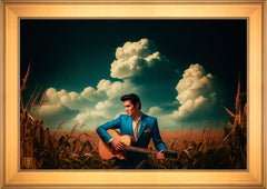 Peace In The Valley Wall Art By Francisco Caballero - 24" x 36" SN Canvas Gallery Gold Frame