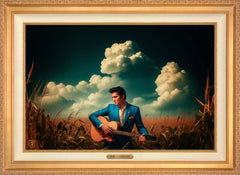 Peace In The Valley Wall Art By Francisco Caballero - 24" x 36" EE Canvas Antique Gold Frame