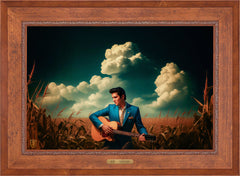 Peace In The Valley Wall Art By Francisco Caballero - 24" x 36" EE Canvas Rustic Andalucian Frame