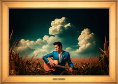 Peace In The Valley Wall Art By Francisco Caballero - 24" x 36" EE Canvas Gallery Gold Frame