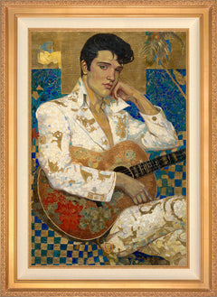Return to Paradise Wall Art By Francisco Caballero - 24" x 36" SN Canvas Antique Gold Frame