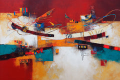 Vector Symphony Wall Art by Artisan Home Decor - 12" x 18" Wrap Canvas