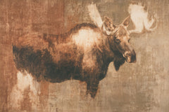 Vallery Moose Wall Art by Artisan Home Decor - 18" x 27" Wrap Canvas