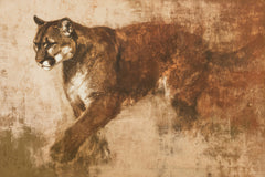 Mountain Lion Wall Art by Artisan Home Decor - 24" x 36" Wrap Canvas