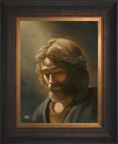 Prayer For My Father Wall Art by Zac Kinkade - 12" x 16" SN Canvas Estate Bronze Frame