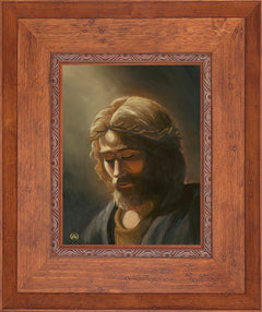 Prayer For My Father Wall Art by Zac Kinkade - 12" x 16" SN Canvas Rustic Andalucian Frame