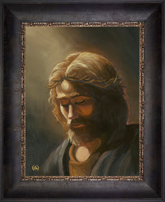 Prayer For My Father Wall Art by Zac Kinkade - 12" x 16" SN Canvas Cabernet Frame