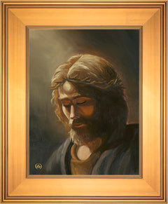 Prayer For My Father Wall Art by Zac Kinkade - 12" x 16" SN Canvas Gallery Gold Frame