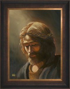 Prayer For My Father Wall Art by Zac Kinkade - 18" x 24" SN Canvas Estate Bronze Frame