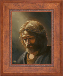 Prayer For My Father Wall Art by Zac Kinkade - 18" x 24" SN Canvas Rustic Andalucian Frame